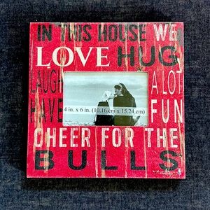 Chicago bulls 4x6 frame nwt